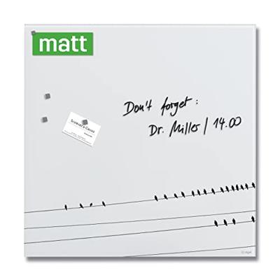 Sigel SI-GL274 Glasmagneetbord Artverum Little Birds 48x48 cm Wit