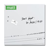 Sigel SI-GL274 Glasmagneetbord Artverum Little Birds 48x48 cm Wit - thumbnail