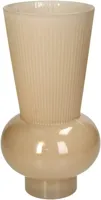 Kersten vaas glas rond 14x25.5cm beige - thumbnail
