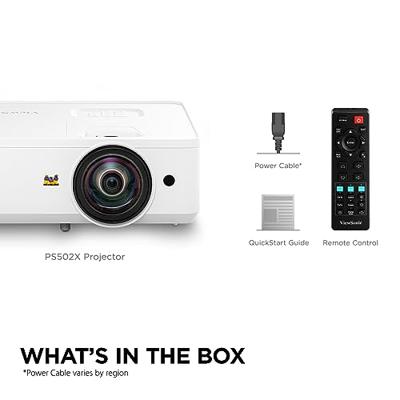 ViewSonic PS502X - DLP projector - UHP - 4000 ANSI lumens - XGA (1024 x 768) - 4:3 - 720p