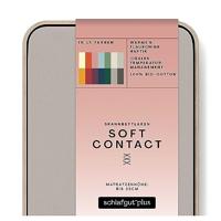 Schlafgut Schlafgut Soft Contact Jersey Flanel Hoeslaken L - 140x200 - 160x200 496 Sand Mid - thumbnail