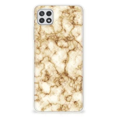Samsung Galaxy A22 5G | TPU | Siliconen hoesje | Marmer Goud