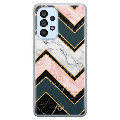 Samsung Galaxy A33 siliconen hoesje - Marmer triangles