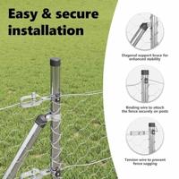 VidaXL Afrasteringspaal zilver 25 x 0,8 m (50 mm gaas) staal - thumbnail