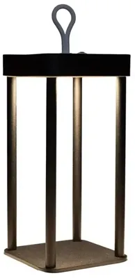 Portable lantaarn 12x12x24 cm zwart Anna's Collection - Annas collection