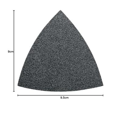 Fein 63717084013 Deltaschuurpapier Met klittenband, Ongeperforeerd Korrelgrootte (num) 100 Hoekmaat 80 mm 50 stuk(s)