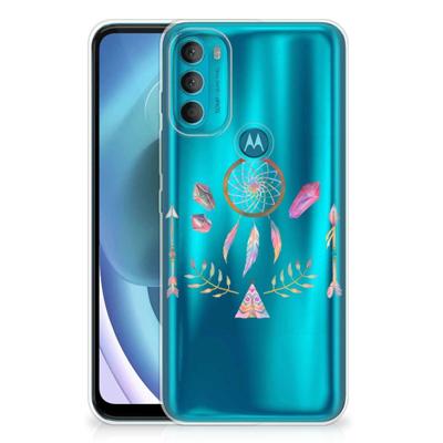 Motorola Moto G71 5G Telefoonhoesje met Naam Boho Dreamcatcher Motorola Moto G71 5G Telefoonhoesje met Naam Boho Dreamcatcher