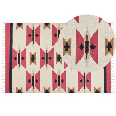 Beliani - GARNI - Vloerkleed - Meerkleurig - 200 x 300 cm - Katoen Beliani - GARNI - Vloerkleed - Meerkleurig - 200 x 300 cm - Katoen