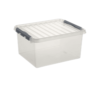 Sunware q-line opbergbox 36l transparant - thumbnail