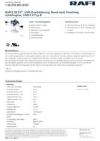 RAFI RAFIX 22 FS+ 1.30.279.001/0707 USB-doorvoer USB 2.0 Type-B Adapter 1 stuk(s) - thumbnail