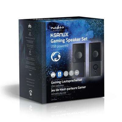 Luidsprekers 2.0 USB 3.5mm jack 6W Luidsprekers 2.0 USB 3.5mm jack 6W