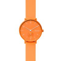 Horlogeband Smartwatch Skagen SKW2821 Silicoon Oranje 16mm - thumbnail