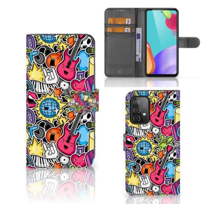 Samsung Galaxy A52 | Wallet Case | met Pasjes | Punk Rock