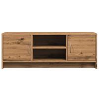 Tv-meubel 102x30x37,5 cm bewerkt hout artisanaal eikenkleur - thumbnail