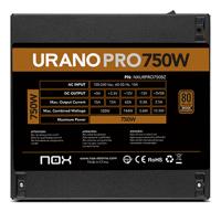Voedingsbron Nox-Xtreme NXURPRO750BZ ATX 750 W 80 Plus Bronze - thumbnail