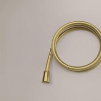 Doucheslang Hotbath Archie Gewapend Met Transparante Kunststof Mantel Geborsteld Messing PVD - thumbnail