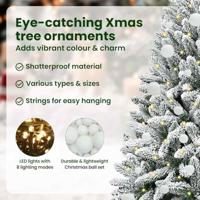 VidaXL Kunstkerstboom met 150 led groen en wit 150 cm pvc en metaal - thumbnail
