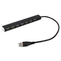 7 poorts USB 2.0 hub, zwart - thumbnail