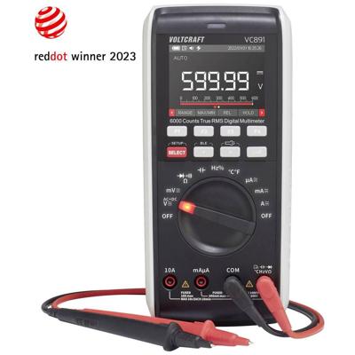 VOLTCRAFT VC891 Multimeter Digitaal Datalogger, LoZ CAT III 1000 V, CAT IV 600 V Weergave (counts): 60000