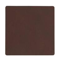LIND DNA - Glass Mat Square - Onderzetter 10cm Nupo Dark Brown - thumbnail
