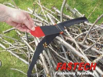 FASTECH® 906-810-Bag Klittenband Met riem Haak- en lusdeel (l x b) 810 mm x 50 mm Zwart, Rood 2 stuk(s)
