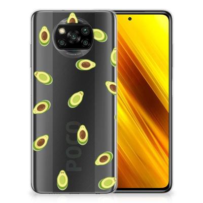 Xiaomi Poco X3 | Poco X3 Pro | Siliconen Case | Avocado Xiaomi Poco X3 | Poco X3 Pro | Siliconen Case | Avocado