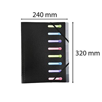 Exacompta Voorordner Exacase zwart, 8 vakken