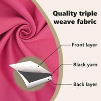 VidaXL Zwart-out gordijnen met ringen 2 pcs felroze 225 x 140 cm - thumbnail