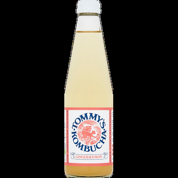 Tommy&apos;s Kombucha Ginger & Lemon 33 cl bij Jumbo