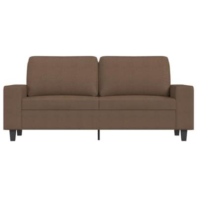 Tweezitsbank 140 cm stof bruin