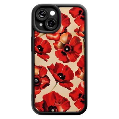 iPhone 13 zwarte case - Poppy flowers iPhone 13 zwarte case - Poppy flowers