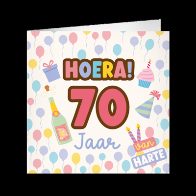 XL Greeting Cards 70 jaar