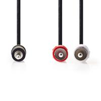 Nedis Stereo-Audiokabel | 3,5 mm Male naar 2x RCA Male | 10 m | 1 stuks - CAGB22200BK100 CAGB22200BK100 - thumbnail