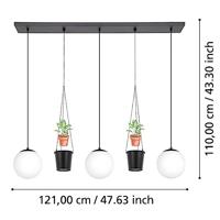 Eglo HanglampRondo 3 met glazen bollen - 900512 - thumbnail