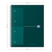Spiraalblok Oxford International Notebook A4+ lijn groen | 5 stuks - thumbnail