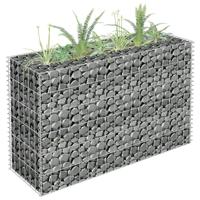 VidaXL Gabion plantenbak verhoogd 90x30x60 cm gegalvaniseerd staal - thumbnail