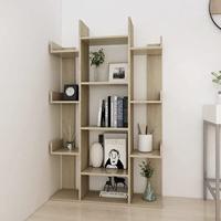 VidaXL Boekenkast 86x25,5x140 cm bewerkt hout sonoma eikenkleurig - thumbnail