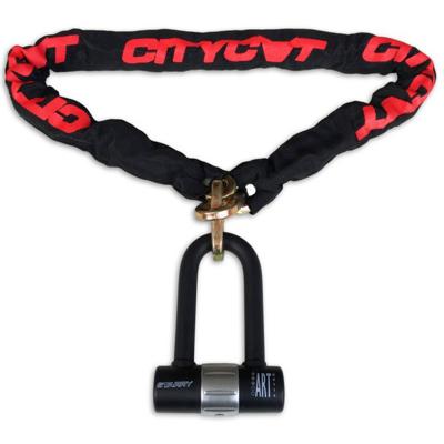 Citycat kettingslot art*** 120 x 10mm. met loop en mini beugelslot