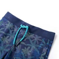 Kindershorts met trekkoord 92 marineblauw - thumbnail