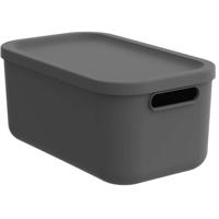Rotho Albula Opbergbox 12L Antraciet - thumbnail