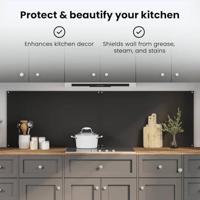 VidaXL Keuken spatscherm 2 pcs zwart 100 x 60 cm gehard glas - thumbnail