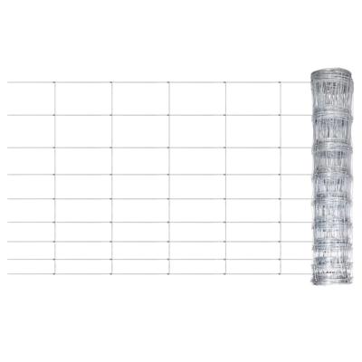 VidaXL Hek 50x1,2 m gegalvaniseerd staal zilverkleurig