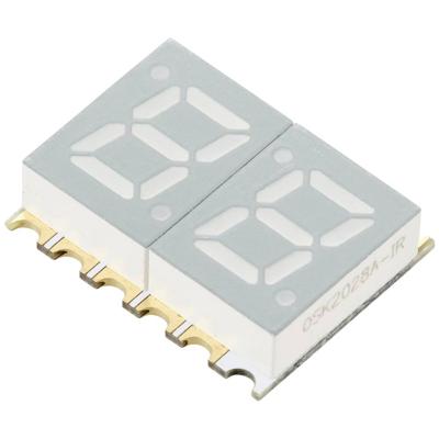 TRU COMPONENTS SMD-LED Rood 6 mcd Display met twee cijfers