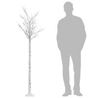 Kerstboom wilg met 200 LED's binnen en buiten 2,2 m warmwit - thumbnail