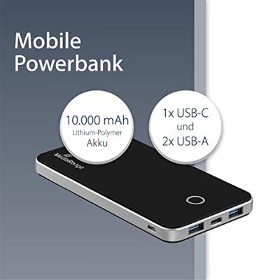 MediaRange MR753 powerbank Zwart Lithium-Polymeer (LiPo) 10000 mAh MediaRange MR753 powerbank Zwart Lithium-Polymeer (LiPo) 10000 mAh