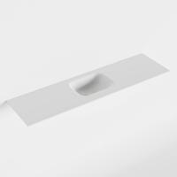 MONDIAZ LEX Talc solid surface inleg wastafel voor toiletmeubel 110cm. Positie wasbak midden - thumbnail