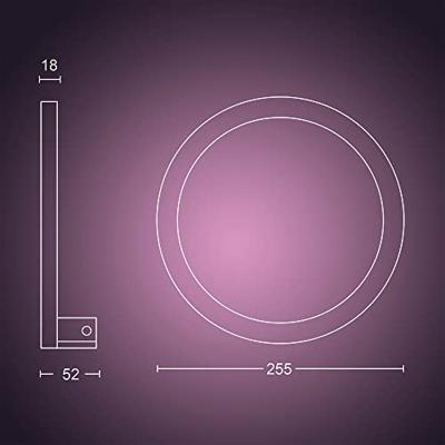 Philips Wandlamp Cirle Hue Sana - White and Color wit 929003053001