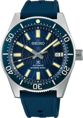 Horlogeband Seiko 8L35-01R0 / SLA065J1 / R03Z011J0 Silicoon Blauw 20mm
