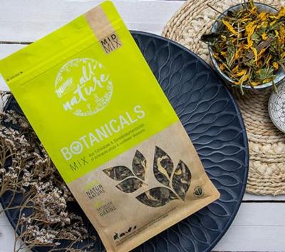 Bunny Nature BOTANICALS MID Mix - van echinacea & zonnebloembloesem | 140 g | Aanvullend voer voor dwergkonijnen, cavia's, chinchilla's en degus | zonder toegevoegde suikers