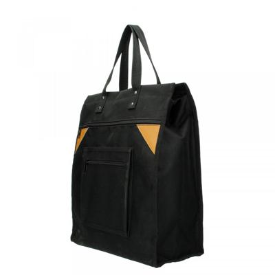 Boodschappentas zwart robuust canvas